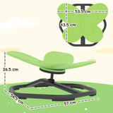 AIYAPLAY Butterfly-Shaped Kids Swivel Chair, Sensory Spinning Chair for Balance and Coordination Training, Green