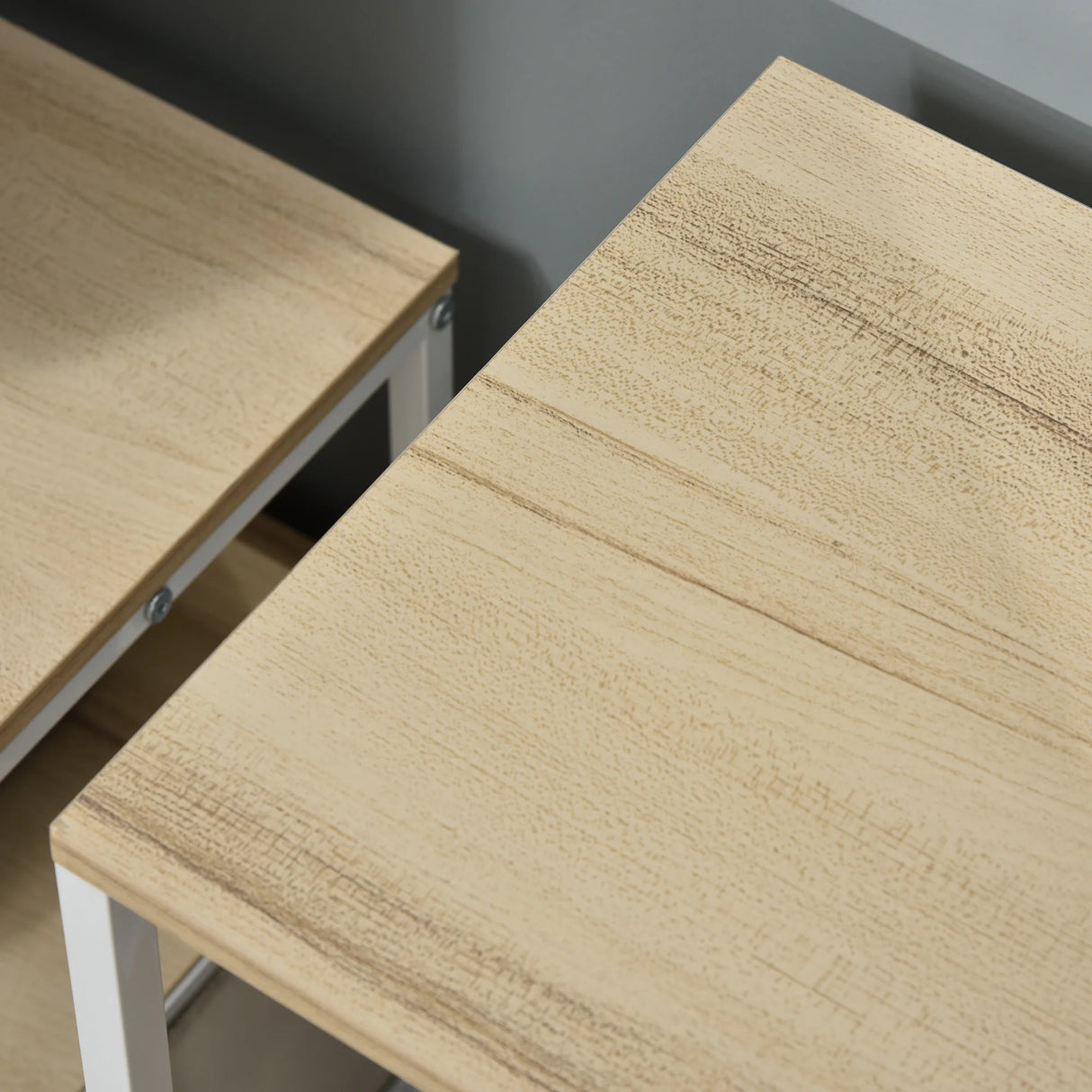 HOMCOM Chest of Drawers Storage  Dresser Cabinet Organizer with 3 Fabric Drawers and 2 Display Shelves for Living Room, Bedroom, Hallway, Beige