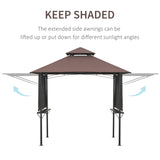 Outsunny 2.5 x 1.5m BBQ Tent Camping Picnic Gazebo Marquee Shelter Portable Waterproof