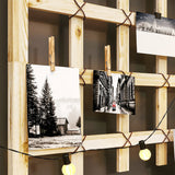 Outsunny Wooden Trellis Planter, Raised Garden Bed with Wheels, to Climb and Grow Vegetables, Herbs and Flowers, Natural