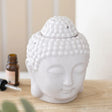 Small Grey Buddha Head Oil Burner