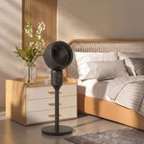 HOMCOM Air Circulator Fan Pedestal Cooling Fan with 3 Speed and Carry Handle, 9 Inch, Black