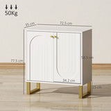 HOMCOM 2-Door Sideboard Storage Cabinet - White