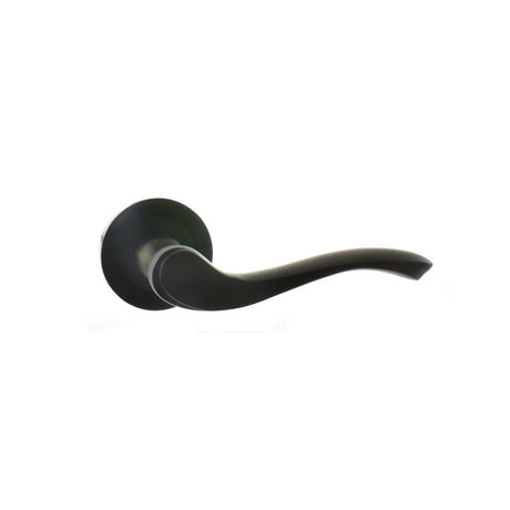 Old English Warwick Lever Door Handle on Round Rose - Urban Dark Bronze - Set