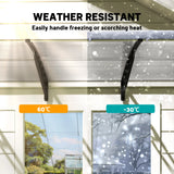 Outsunny Front Door Canopy, Outdoor Awning, 303 x 96cm Rain Shelter for Window, Porch and Front/Back Door, Clear