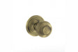 Old English Ripon Solid Brass Reeded Mortice Knob on Concealed Fix Rose - Matt Antique Brass - Set