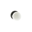 Old English Skipton Porcelain White Crackle Door Knob on Face Fix Rose - Matt Black - Set