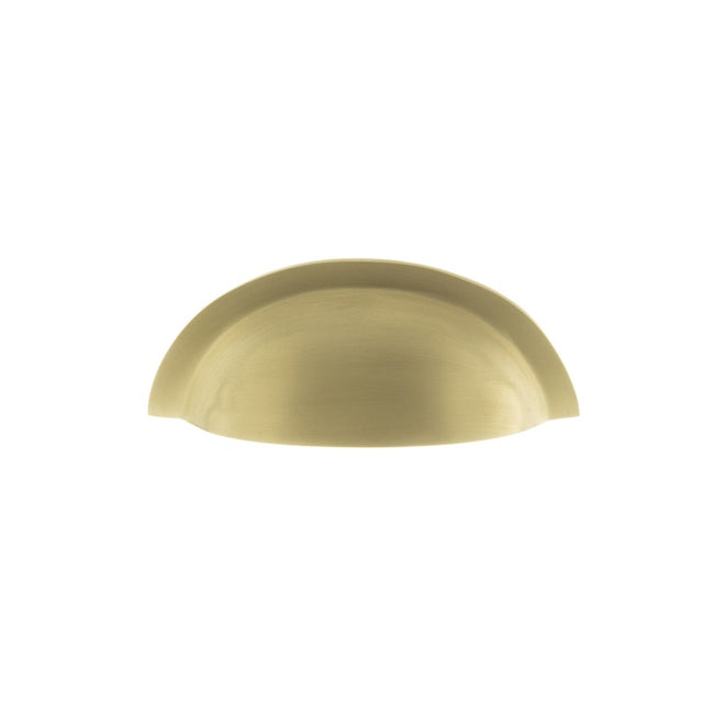 Old English Winchester Solid Brass Cabinet Cup Pull on Concealed Fix - Satin Brass - Each