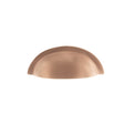 Old English Winchester Solid Brass Cabinet Cup Pull on Concealed Fix - Urban Satin Copper - Each