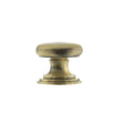 Old English Lincoln Solid Brass Victorian Knob 32mm on Concealed Fix - Antique Brass - Each