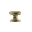 Old English Lincoln Solid Brass Victorian Knob 32mm on Concealed Fix - Antique Brass - Each