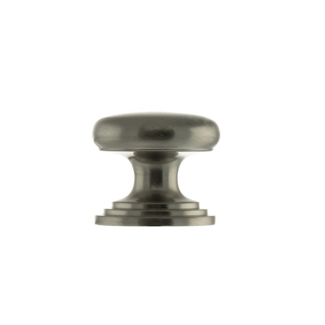 Old English Lincoln Solid Brass Victorian Knob 32mm on Concealed Fix - Satin Nickel - Each