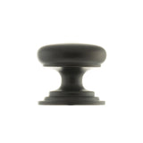 Old English Lincoln Solid Brass Victorian Knob 38mm on Concealed Fix - Urban Dark Bronze - Each