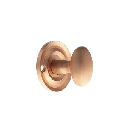 Old English Solid Brass Oval WC Turn and Release - Urban Satin Copper - Each