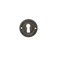 Old English Solid Brass Open Key Hole Escutcheons - Urban Bronze - Pair