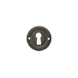 Old English Solid Brass Open Key Hole Escutcheons - Urban Bronze - Pair