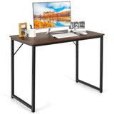 Modern Simple Style Study Writing Desk Computer Desk with Heavy Duty Steel Frame