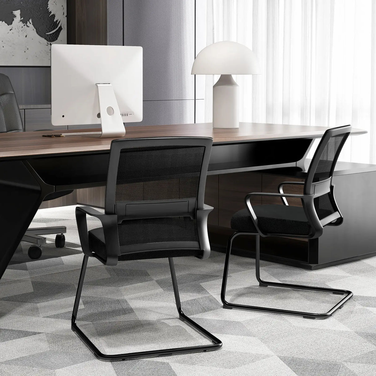 Office Guest Chair with Lumbar Support for Waiting Room-1 Piece