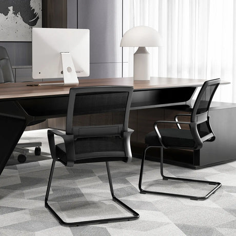 Office Guest Chair with Lumbar Support for Waiting Room-1 Piece
