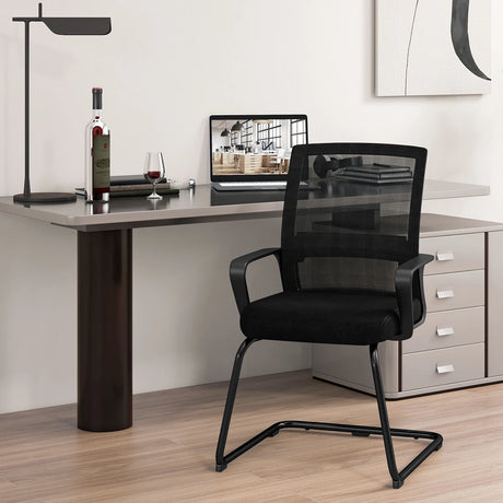 Office Guest Chair with Lumbar Support for Waiting Room-2 Pieces