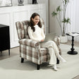 HOMCOM 160 Reclining Armchair, with Footrest - Brown
