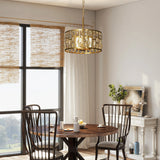 HOMCOM 72 Glass Crystallite Chandelier - Gold-Tone
