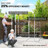 Outsunny 6 x 6ft Garden Shed with Floor, Window, Lockable Doors and Vents, Wood Effect Resin Tool Shed for Outdoor Patio, Grey