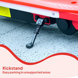 AIYAPLAY Electric Scooter for Kids 6-14 Years, with Colourful Lights, Red