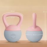 SPORTNOW 6KG Soft Kettlebell, Kettlebell with Non-Slip Handle for Home Gym, Weight Lifting, Strength Training, Pink/Grey