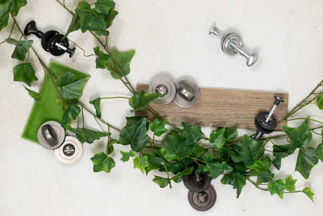 Old English Solid Brass Oval WC Turn and Release - Matt Gun Metal - Each