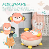 ZONEKIZ Baby Potty Training Toilet with Splash Guard, Anti-Tip Feet, Side Handles, Easy to Clean
