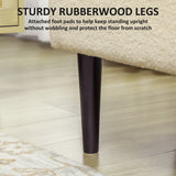 HOMCOM 57L Teddy Fleece Storage Ottoman - Cream