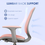 Vinsetto 44-56cm Mesh Back Office Chair - Pink