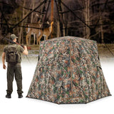 360 One Way See Through Ground Blind Hunting Blind for 2-3 People