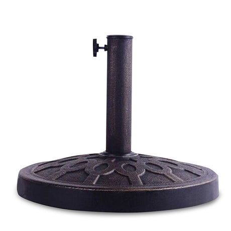 Cast Iron Umbrella Base Stand with Elegant Design for Garden
