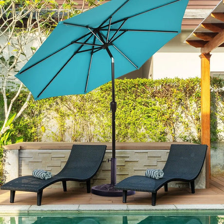 Cast Iron Umbrella Base Stand with Elegant Design for Garden