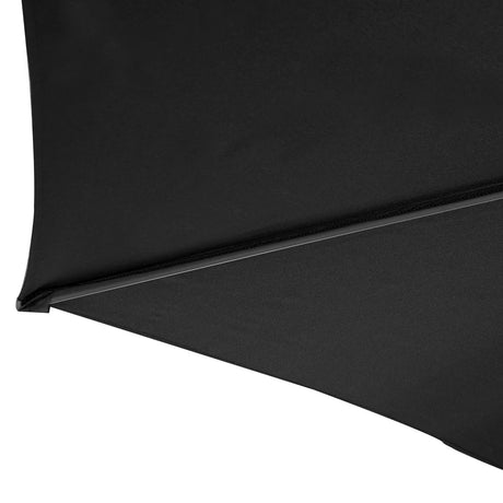 2.7m Garden Parasol with Crank-Black