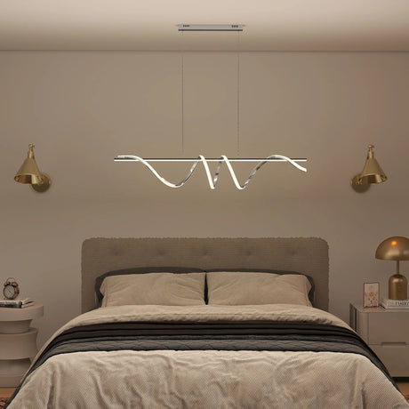 HOMCOM Pendant Light with 3 Colour Temperatures - Silver Tone