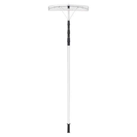 21 Feet Aluminum Large Poly Blade Telescoping Snow Roof Rake