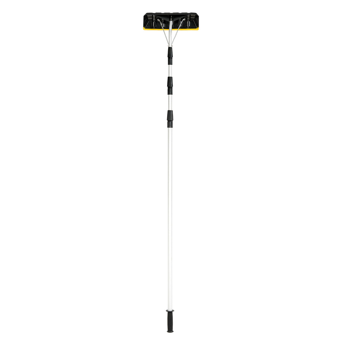 21 Feet Telescoping Snow Roof Rake Aluminum Tube Non-Slip Handle