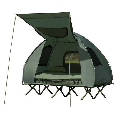 1-Person Tent Cot with Air Mattress and Sleeping Bag-Size 2