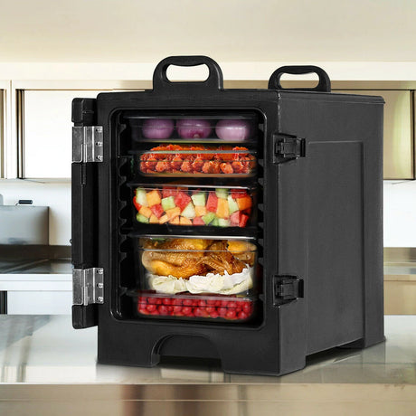 Insulated Food Pan Carrier with Fastener for Canteen