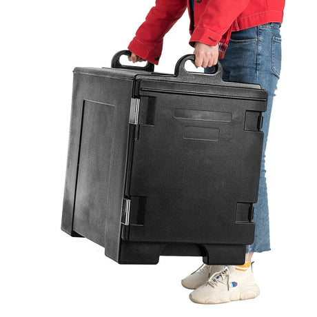 Insulated Food Pan Carrier with Fastener for Canteen
