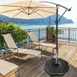 4 Pieces Patio Cantilever Offset Umbrella Weights Base Plate Set
