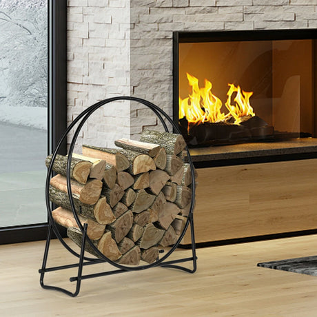102cm Firewood Rack with  for Indoor & Outdoor Use
