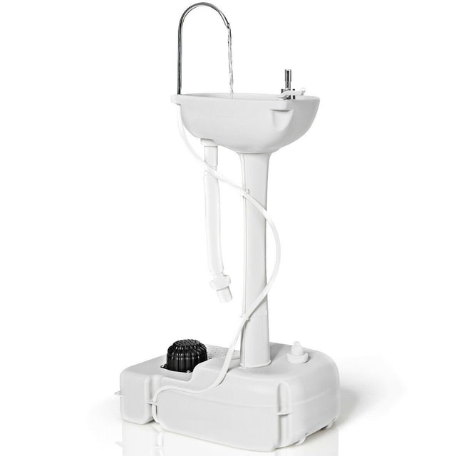 Portable Hand-Wash Basin with Rolling Wheels for Camping & Party