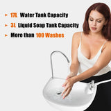 Portable Hand-Wash Basin with Rolling Wheels for Camping & Party