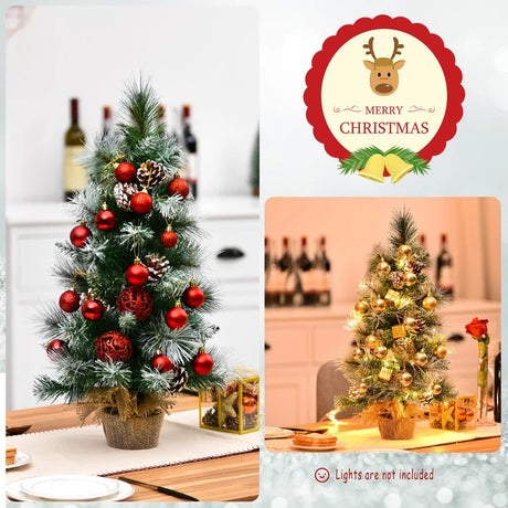 24 Inch Snow Flocked Artificial Christmas Tree