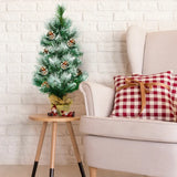 24 Inch Snow Flocked Artificial Christmas Tree