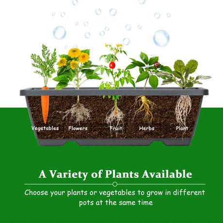 5-Tier Vertical Planter with Drainage Hole for Garden